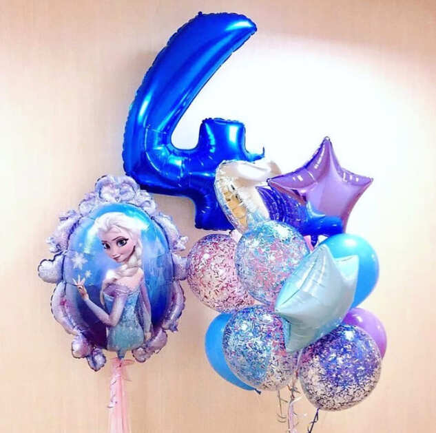 Шары цифры фонтаны из воздушных шаров на день рождения